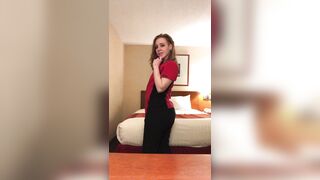 Since you guys seem to really enjoy watching me strip out o my hotel maid uniform in the guest rooms?????? - Fantastic Ass