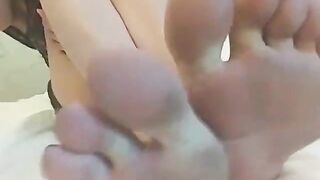 Wiggling my toes and soles :D - Feet
