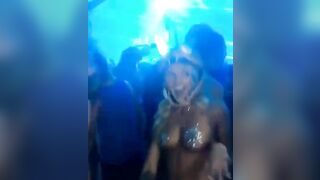Dancing with angler hat - Festival Sluts