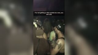 Getting your dick sucked at a rave - Festival Sluts