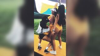 Babes showing ass - Festival Sluts