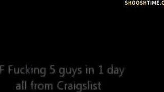 BF lets his GF fuck 5 Strangers in one day from Craigslist - Cuckold