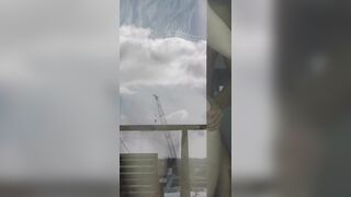 Sitting outside watching helplessly as he fucks my girlfriend against the tinted glass window - Cuckold