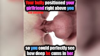 He comes in your GF way deeper than you can... - Cuckold Captions