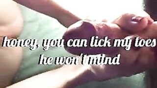 she did this to you, did she? - Cuckold Captions