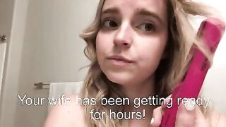 Getting Ready for Her Date - Cuckold Captions