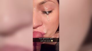 GFs face gets painted - Cuckold Captions