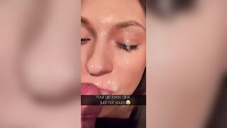 Cuckold Captions: GFs face receives painted