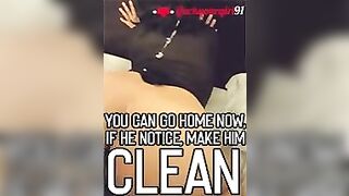 Cuckold Captions: you're great at cleaning