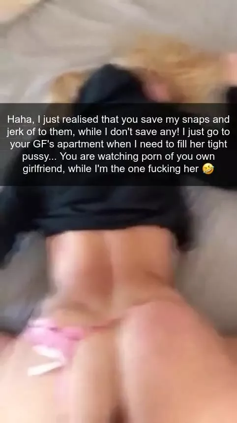 Cuckold Captions: You're not sure if the most humiliating part is him  fucking your girlfriend, or the fact that he knows you save the snaps? -  Porn GIF Video | neryda.com