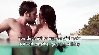 Letting Your Girl Make Out With A Stranger - Cuckold Captions