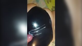 Cum Overspread Pumping: Latex pants ejaculation and fuck some greater amount