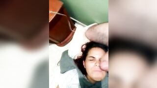 Mexican girl really doesn't like the facial - Women who Hate Cum