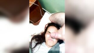Cum Haters: Mexican gal actually doesn't like the facial