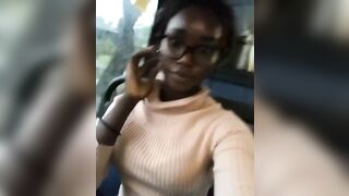 Complexion Excellence: Gal with glasses on a Bus