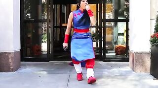 ashley Nocera as Goku in NYC
