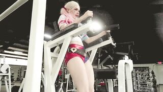 suicide Squad Harley Quinn at the gym by Kaitlyn Siragusa