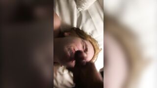 Cum Haters: white gal unhappy about ebony facial