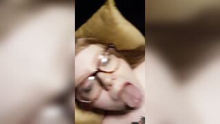 Getting a nice load on my glasses ?? - Cum On Glasses