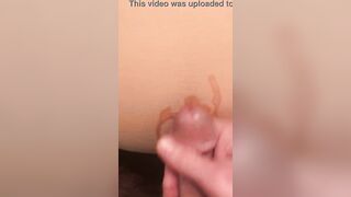 Cum on Her Pants: Boy jerks off on his wife's pants