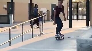 HMC While I do this skating trick