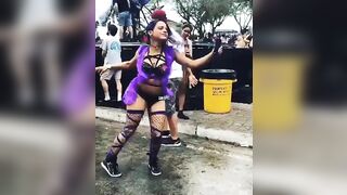 Overwatch Sombra dance emote cosplay - Cosplay Girls