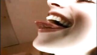 Tongue out and Smiling - Women Loving Cum
