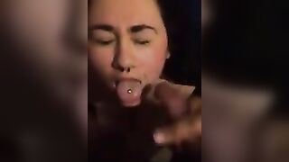 Amateur Takes Two To The Face - Women Loving Cum