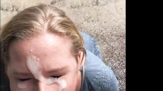 MILF Becca - Public Facial - Women Loving Cum