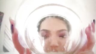 Asian girl with a bowl full of cum. Anyone know who she is? I need more of her - Women Loving Cum