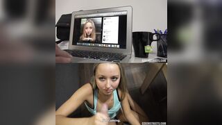 Same girl from 2 different perspectives - Veronica from Czech Streets - Women Loving Cum