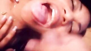 Cum Sluts: She receives an A for the gargle at the end