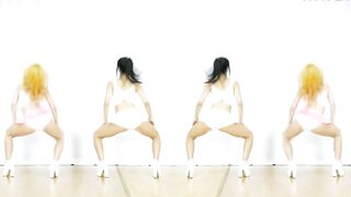 Sexy Kpop: Waveya Practicing lapdances