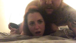 Kept from spilling the wine like a champ with anal. - Couples