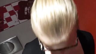 BlondeHexe - Fast Food Public Spermawalk clip - Cum Walks