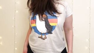 Cute And Sporty: Greater amount Porgs! I wore this tee in my latest movie. :)