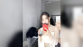 Park Jeong Yoon - Transparent Brown White Top - Cute Korean