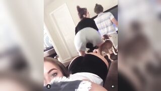 Her and a friend twerking - Dari Smith