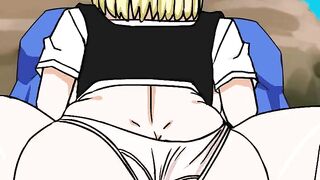 DBZ rule 34: Android 18 and Trunks