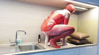 Sextoy: Playing on the Kitchen Counter