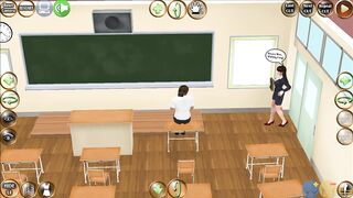 Leifang and Hayate in the Classroom