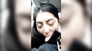 Don't Forget The Balls: Indian gal giving BJ to white boy