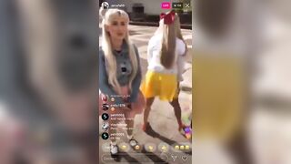 Anna Faith Twerking on Instagram Live - Dress Twerk