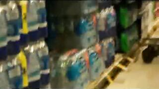 Drunk: Pumping Cucumber in Supermarket During the time that People Casually Shop
