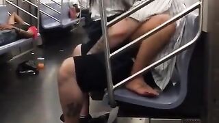 Drunk: Couple Caught Pumping In Public On NYC Subway - dilettante