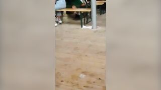 Oktoberfest in Germany - Girl jerks the guy under the table! - Drunken