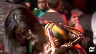 Drunk: Cardi B letting her fans grope her.