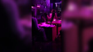 Party at a rich dude's house. Stripper Masturbating and Squirting on client - Drunken