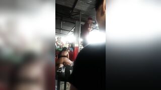 Stripper fucks with a guy from the audience - Drunken