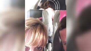 Couple having sex on a plane - Drunken